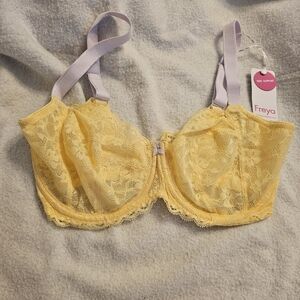Freya Offbeat Underwire Side Support Bra - Yellow 30J Bra
